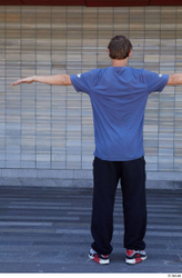 Whole Body Man T poses White Sports Slim Standing Street photo references